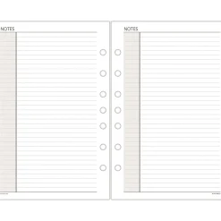 AT-A-GLANCE Undated Notes Pages, Loose-Leaf, 7 Ring, Desk Size, 5 1/2