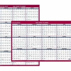 AT-A-GLANCE® 2026 Vertical Horizontal Reversible Erasable Yearly Wall Calendar, Large, 24