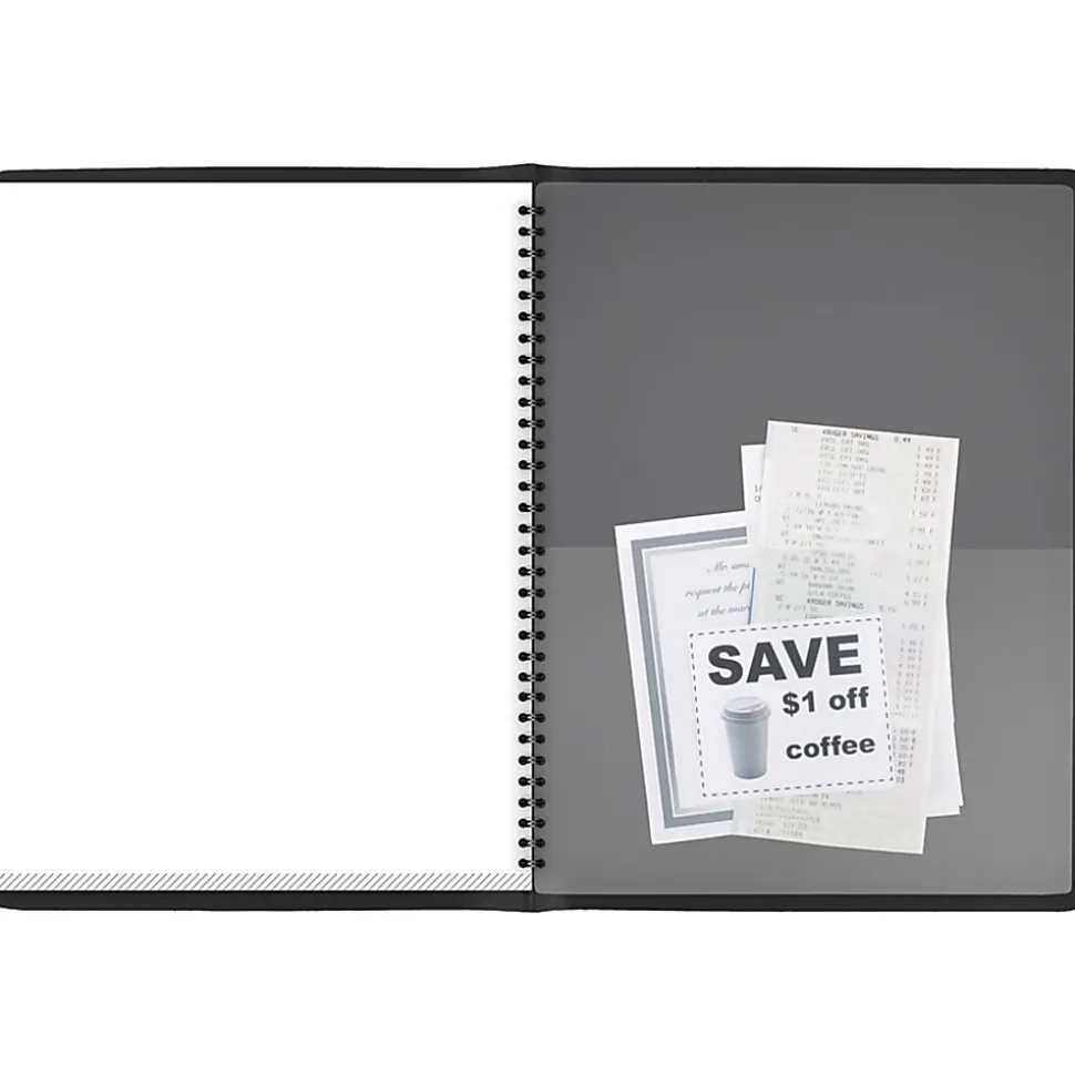 AT-A-GLANCE® Visitor Register Book, 8 1/2" x 11", Black