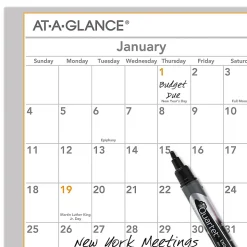 AT-A-GLANCEĀ® 2026 WallMates Self-Adhesive Dry-Erase Yearly Calendar, Large, 24" x 18"