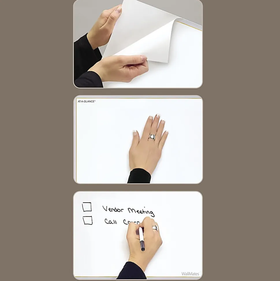 AT-A-GLANCE® 2026 WallMates Self-Adhesive Dry-Erase Yearly Calendar, Large, 24" x 18"