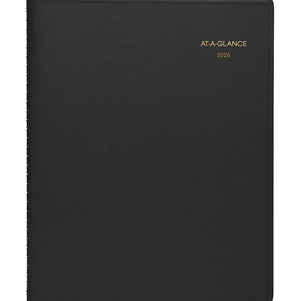 AT-A-GLANCE® 2026 Weekly Appointment Book Planner, Black, Large, 8 1/4" x 11"