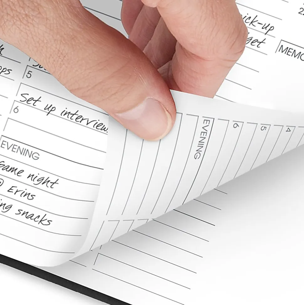 AT-A-GLANCE® 2026 Weekly Hourly Appointment Book Planner, Black, Medium, 7" x 8 3/4"