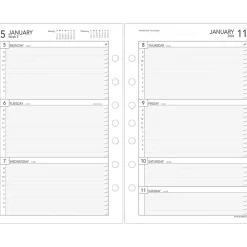 AT-A-GLANCE® 2026 Weekly Planner Refill, Loose-Leaf, Desk Size, 5 1/2