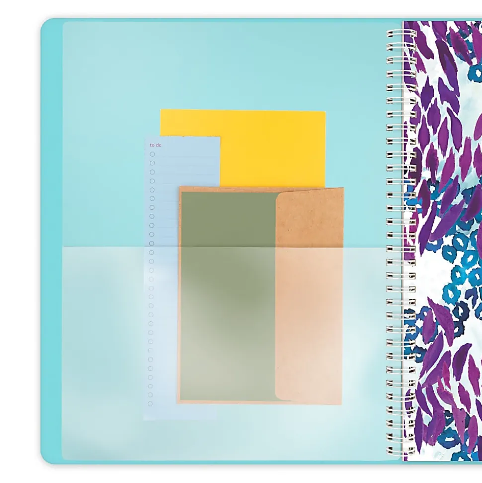 AT-A-GLANCE® Wild Washes 2026 Weekly Monthly Appointment Book Planner, Teal, Large, 8 1/2" x 11"