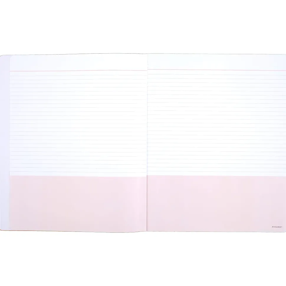 AT-A-GLANCE® WorkStyle™ Take Chances Notebook, 8 1/2" x 11", Faint Ruled, 80 Sheets, Coral (WS203-405)