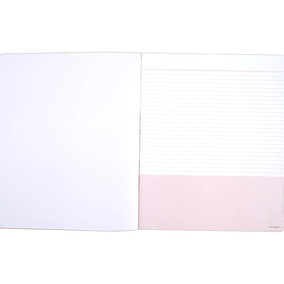 AT-A-GLANCE® WorkStyle™ Take Chances Notebook, 8 1/2" x 11", Faint Ruled, 80 Sheets, Coral (WS203-405)