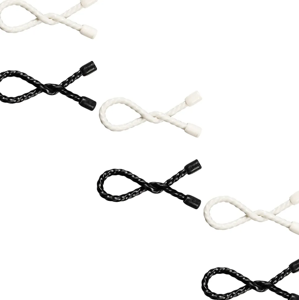 Ativa™ Cable Flex Ties, 6", Black/White, Set Of 6 Ties, 81841