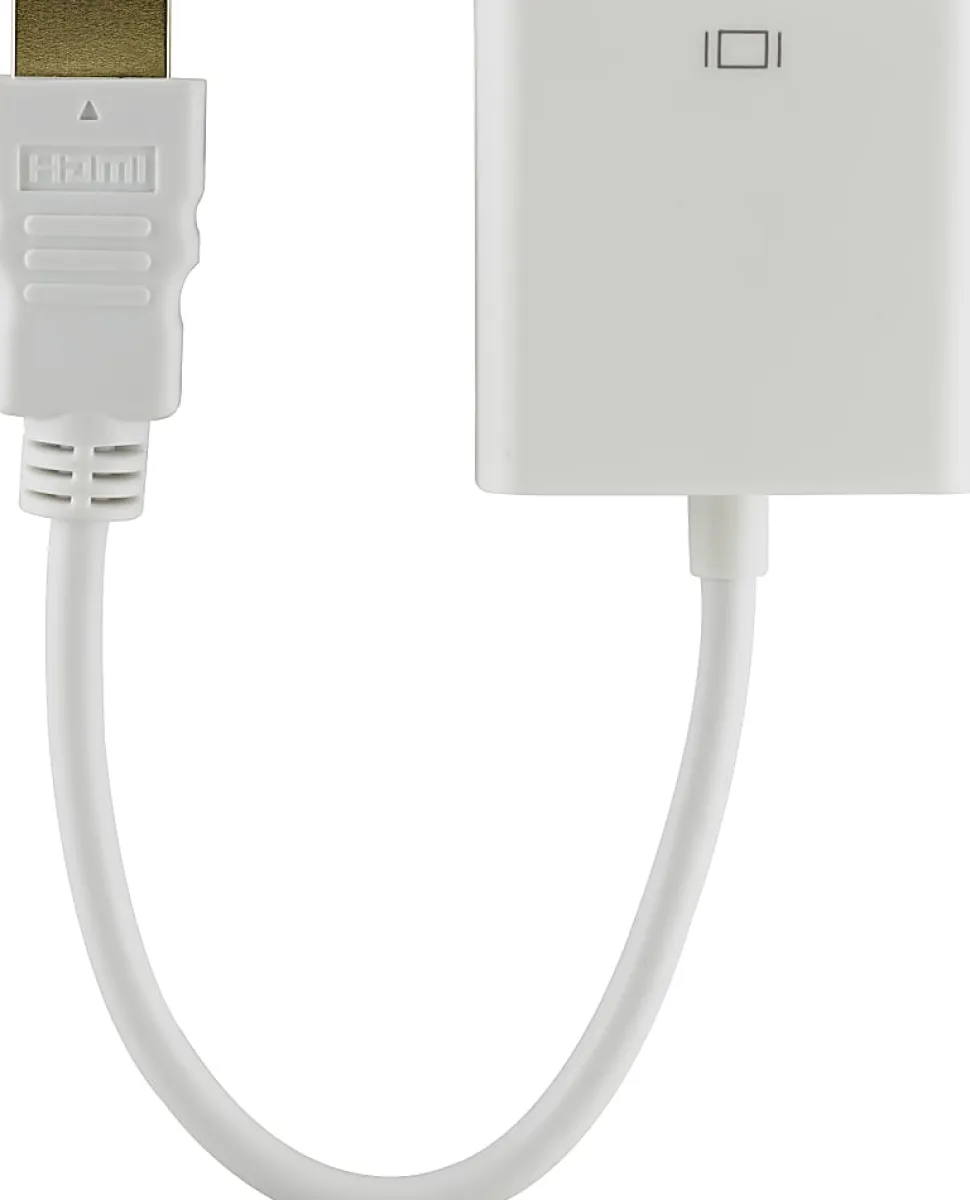 Ativa® HDMI to VGA Adapter, Unidirectional, White, 27523