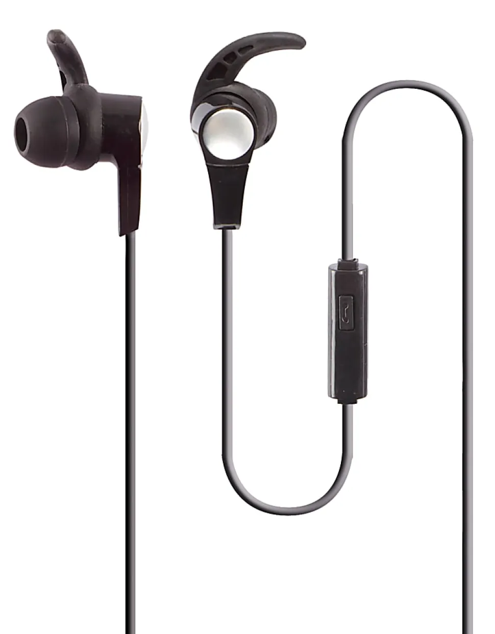 Ativa™ Hook Earbuds With Aux Connector, Black