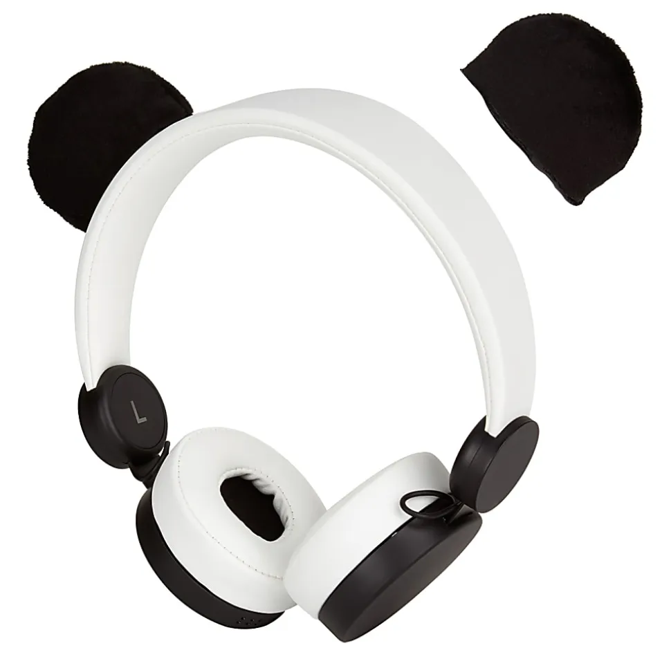 Ativa™ Kids On-Ear Wired Animal Headphones With On-Cord Microphone, Panda