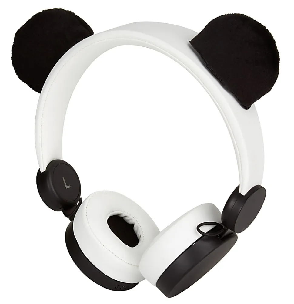 Ativa™ Kids On-Ear Wired Animal Headphones With On-Cord Microphone, Panda
