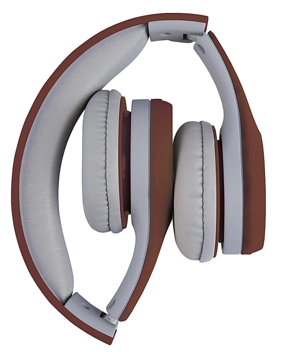Ativa™ Kids' On-Ear Wired Headphones With On-Cord Microphone, Red/Gray