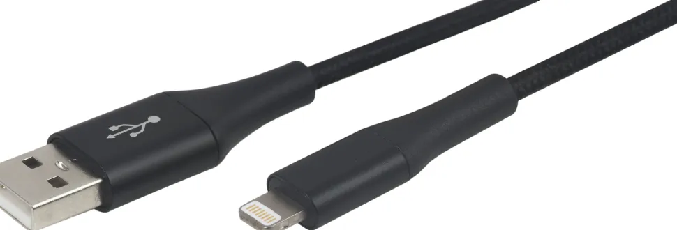 Ativa® Lightning Cable, 6', Black, 45381