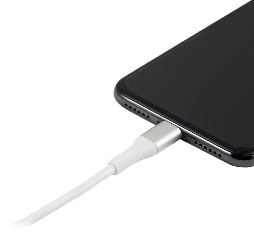 Ativa® Lightning To USB Type-A Cable, 6', White, 45402