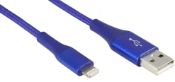 Ativa® Lightning To USB Type-A Cable, 6', Navy, 45403