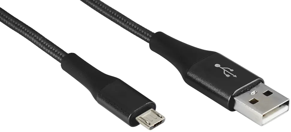 Ativa® Micro USB To USB 2.0 Type-A Cable, 6', Black, 45379