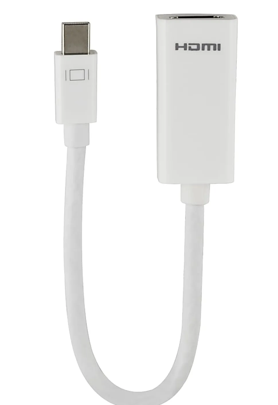 Ativa® Mini DisplayPort to HDMI Adapter, Male to Female, Unidirectional, White, 27519