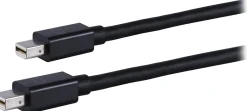 Ativa® Mini DisplayPort to Mini DisplayPort Cable, 6’, Black, 36544