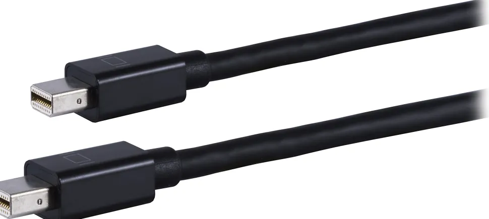 Ativa® Mini DisplayPort to Mini DisplayPort Cable, 6’, Black, 36544