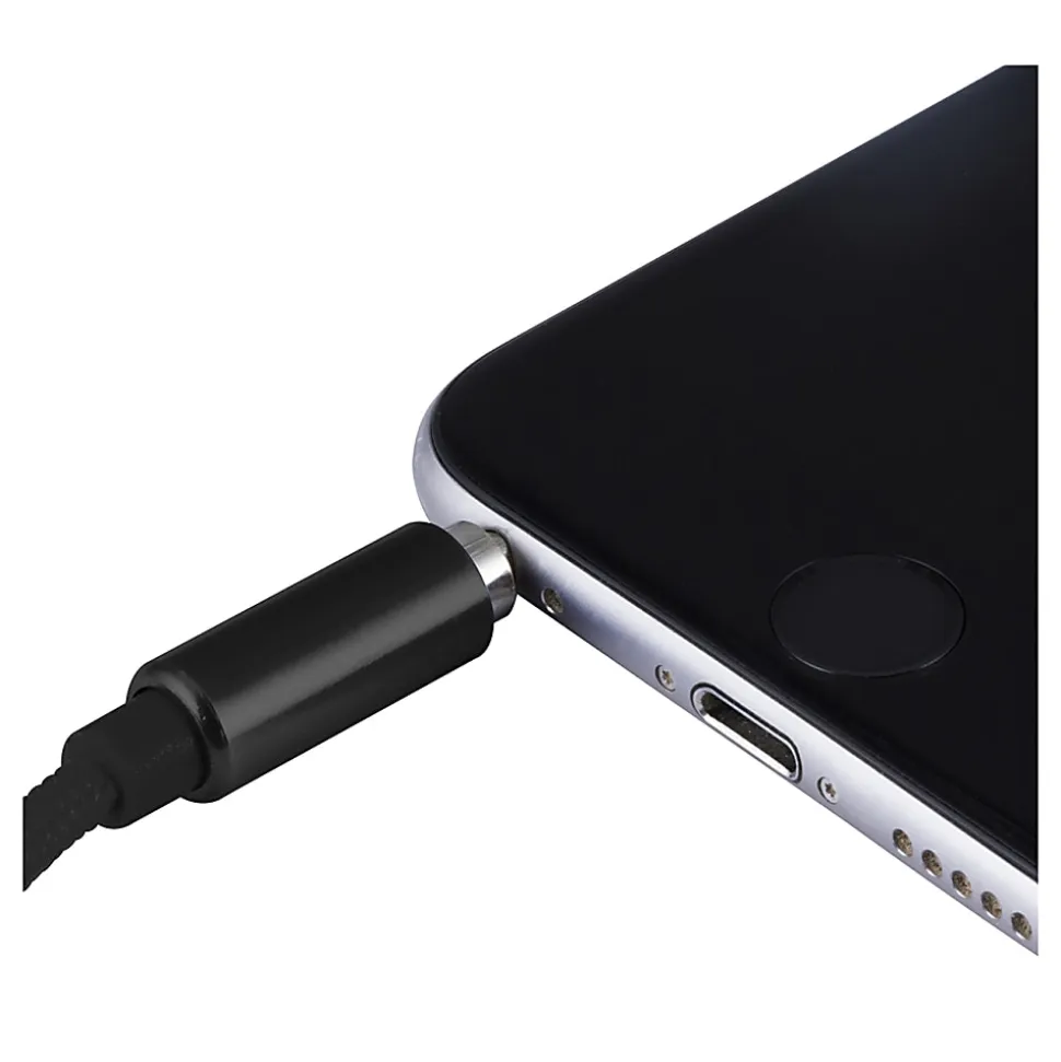 Ativa® 3.5 mm Braided Auxiliary Cable, 6', Black, 46922
