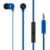 Ativa™ Plastic Earbud Headphones With Flat Cable, Dark Blue, MW-HLP-001-DB