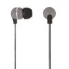 Ativa™ Plastic Earbud Headphones with Flat Cable, Gray