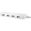 Ativa® 4-Port USB Extension Bar Charger, White, 46902