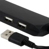 Ativa® 4-Port USB 2.0 Hub, Black, 41512
