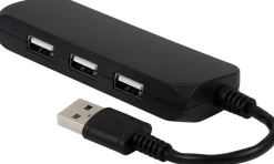 Ativa® 4-Port USB 2.0 Hub, Black, 41512