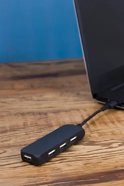 Ativa® 4-Port USB 2.0 Hub, Black, 41512