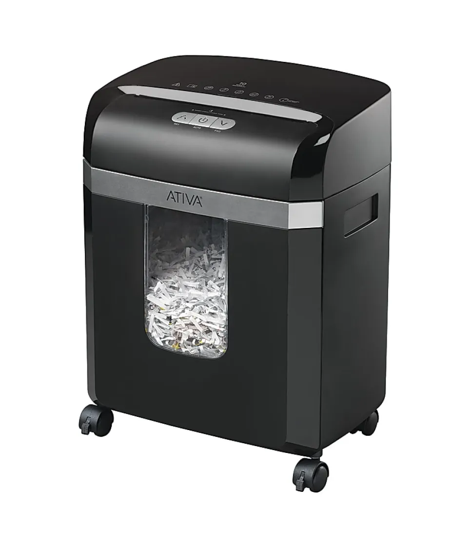 Ativa® 10-Sheet Cross-Cut Shredder, C187-H