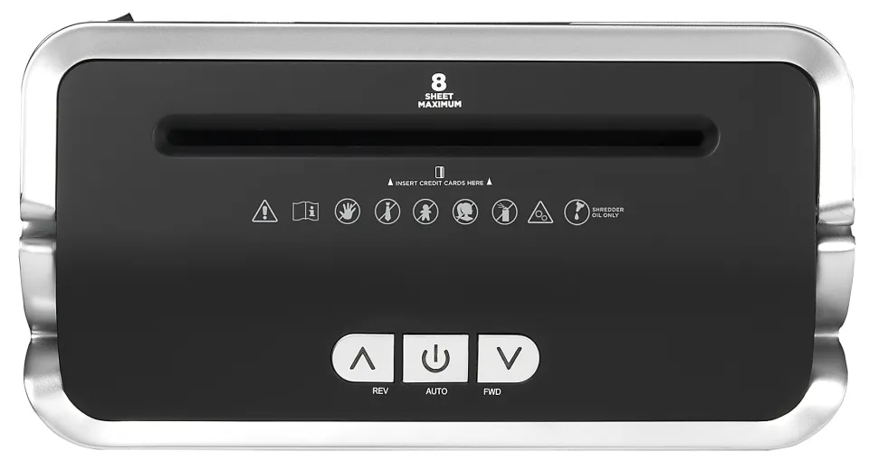Ativa® 8-Sheet Micro-Cut Lift-Off Shredder With Handle, OMM83B