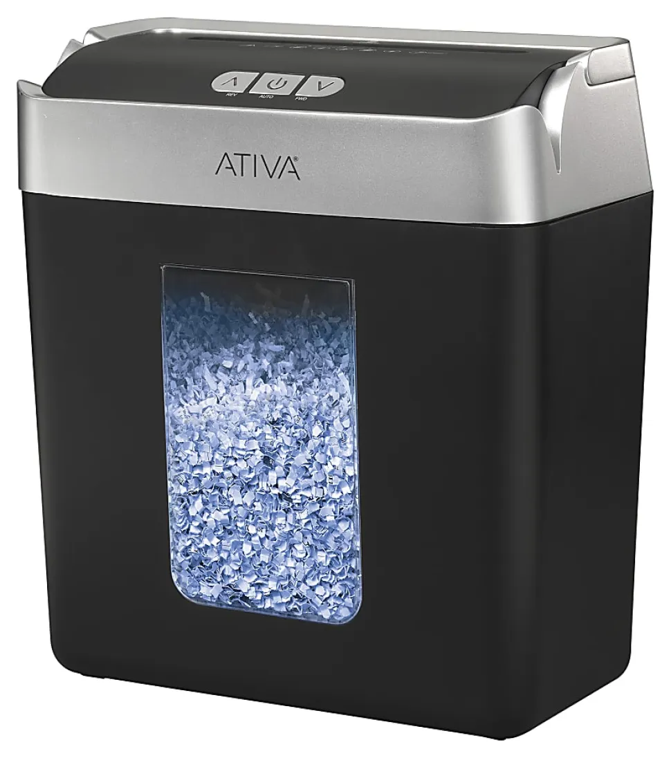 Ativa® 8-Sheet Micro-Cut Lift-Off Shredder With Handle, OMM83B