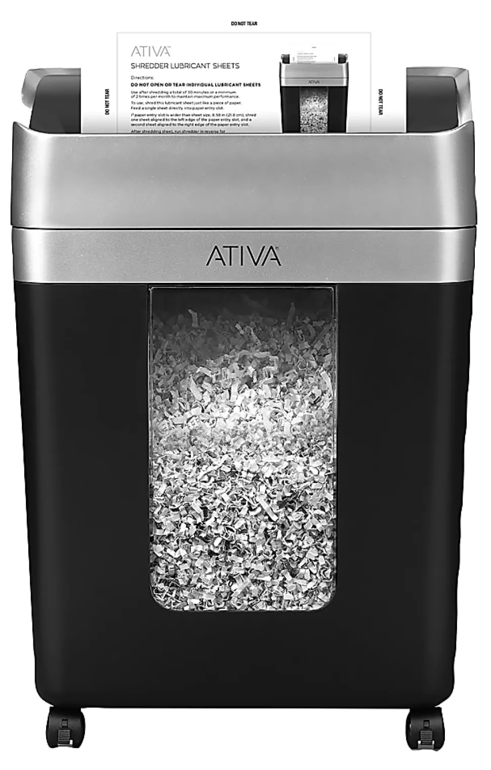 Ativa™ Shredder Lubricant Sheets, Pack Of 100 Sheets