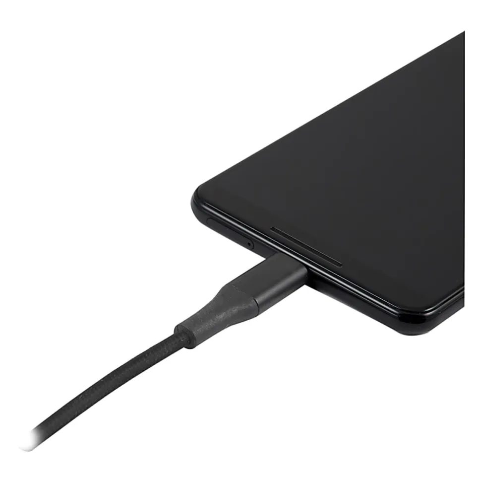 Ativa® USB-C Braided Charging Cable, 3', Gray, 45834
