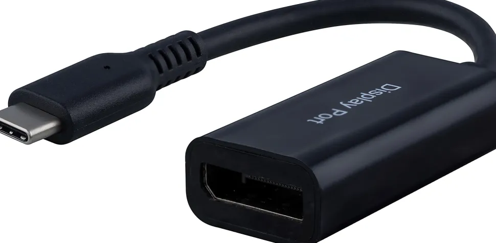 Ativa™ USB-C To DisplayPort Adapter, 6-1/4", Black, 79999