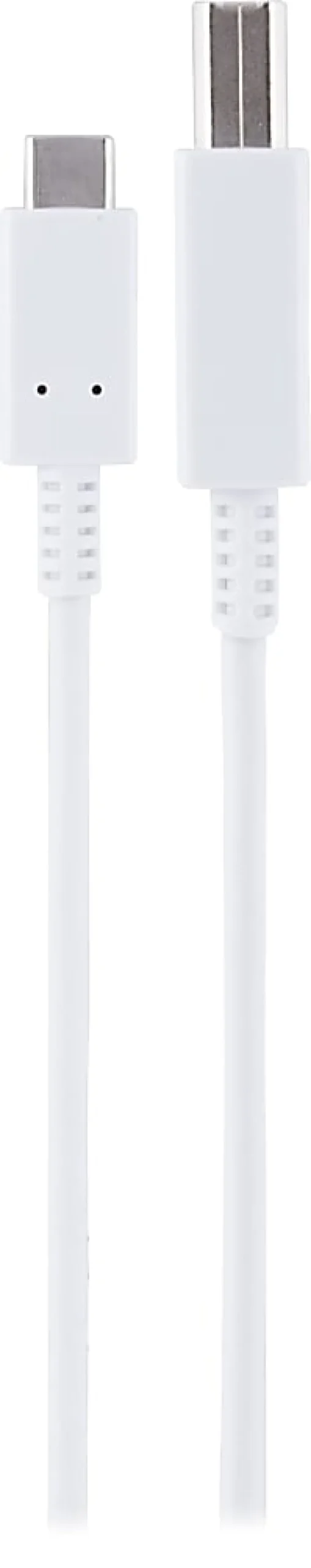Ativa® USB-C-to-USB-B Cable, 6.5', White, 32462