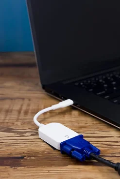Ativa® USB-C-to-VGA Adapter, White, 41509