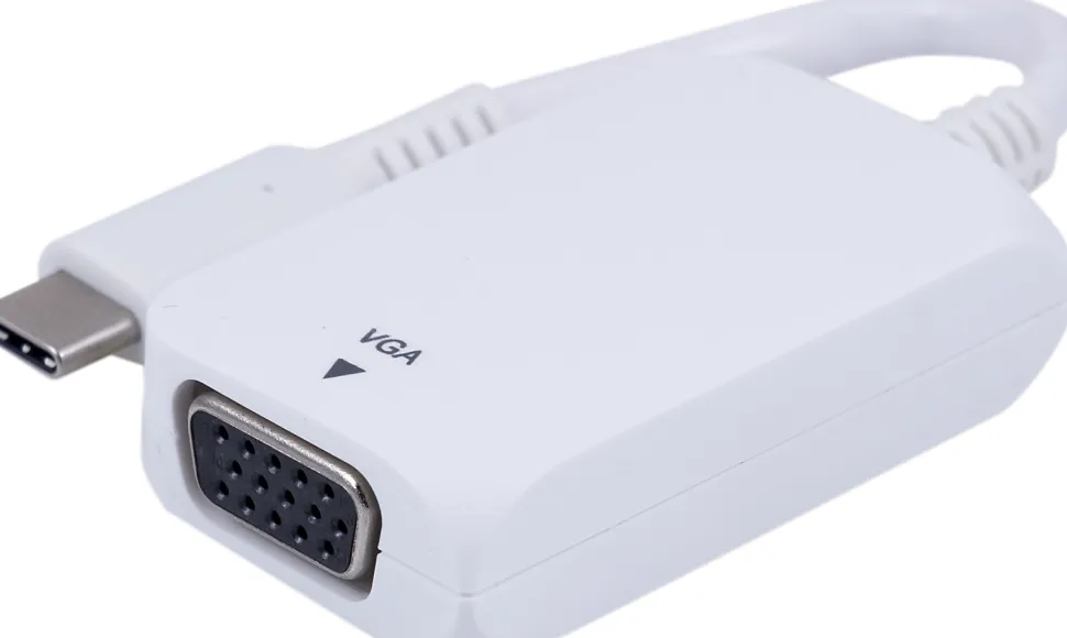 Ativa® USB-C-to-VGA Adapter, White, 41509