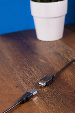 Ativa® USB 2.0 Extension Cable, 10’, Black, 26859