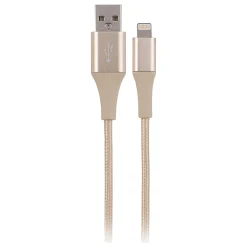 Ativa® USB To Lightning Cable, 6', Gold, 47237