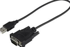 Ativa® USB 2.0 to Serial Adapter, 1’, RS-232 DB9, Black, 26847