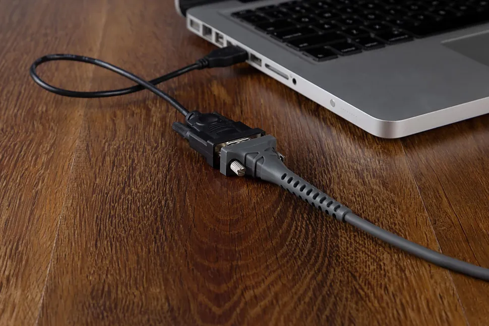 Ativa® USB 2.0 to Serial Adapter, 1’, RS-232 DB9, Black, 26847