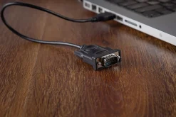 Ativa® USB 2.0 to Serial Adapter, 1’, RS-232 DB9, Black, 26847