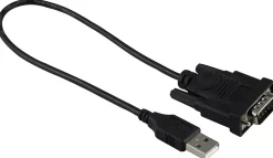 Ativa® USB 2.0 to Serial Adapter, 1’, RS-232 DB9, Black, 26847