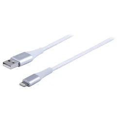 Ativa® USB Type-A To Lightning Charge And Sync Cable, 9', White, 45902