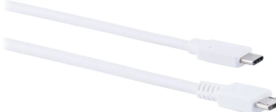 Ativa® USB 2.0 Type C to-Micro USB Type-B Cable, 3.28', White, 35575