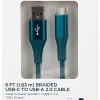 Ativa® USB Type-C To USB Type-A Cable, 6', Emerald, 45398