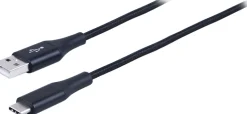 Ativa® USB Type-C To USB Type-A Cable, 6', Black, 45380